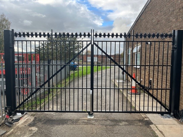 Security topped gates to keep your spaces safe with security work from Bonnett's.
